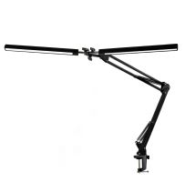 Platinet PDLD20 stolní LED lampa Flexy 20W stmívatelná s klipem, 2 ramena, černá