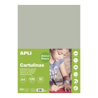 APLI barevný papír, A4, 170 g, šedý