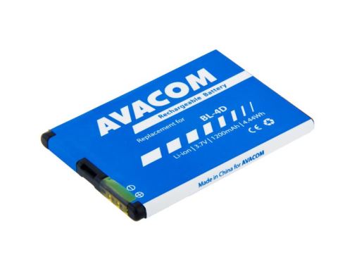 Baterie AVACOM GSNO-BL4D-S1200A do mobilu Nokia E7, N8 Li-Ion 3,7V 1200mAh (náhrada za BL-