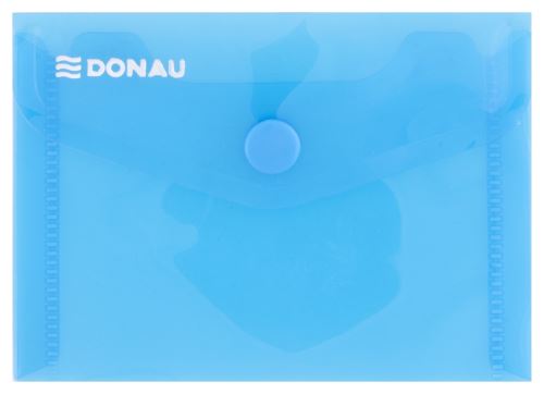 DONAU obálka s drukem průhledná, A7, PP, modrá
