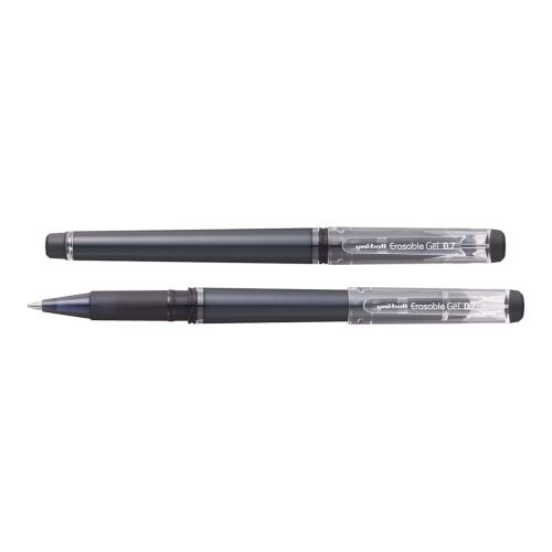 UNI gumovatelné pero s víčkem UF-222, 0,7 mm, černé