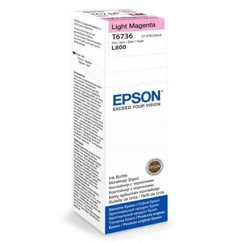 Epson T6736 Light Magenta ink 70ml  pro L800, originál