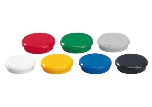 Magnet plánovací O 24 mm mix barev 10 ks Dahle