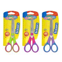 Colorino nůžky dětské s gumovým gripem, 14 cm, symetrické, mix barev