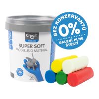 Creall modelovací hmota Super soft, 450 g, kelímek, mix barev (1)
