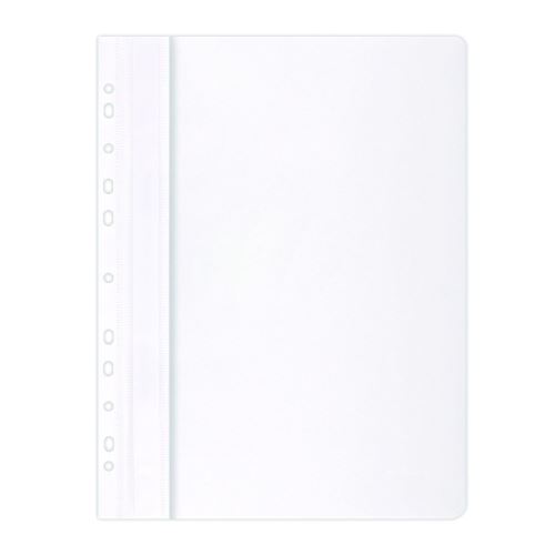 Office Products rychlovazač, A4, euroděrování, PP, 100/170 µm, bílý
