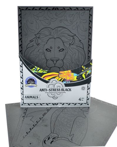 Centropen omalovánky černé Antistres 9997 Animals