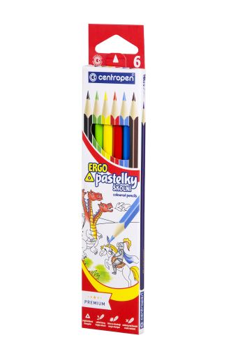 Centropen pastelky trojhranné 9521/6 sada 6 ks
