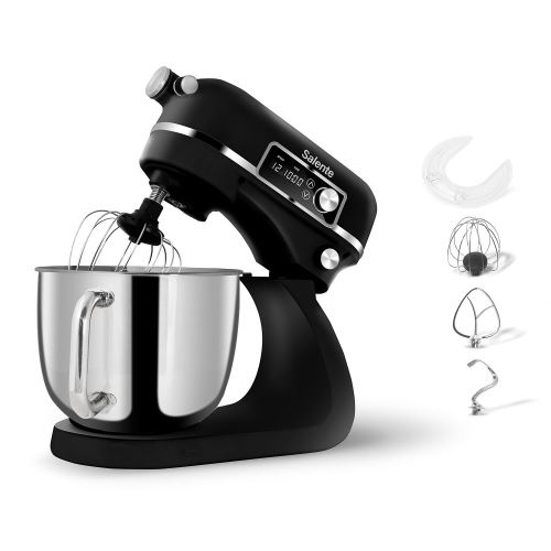 Salente DigiChef2, kuchyňský robot, mísa 6 litrů, celokovový, digitální displej, černý