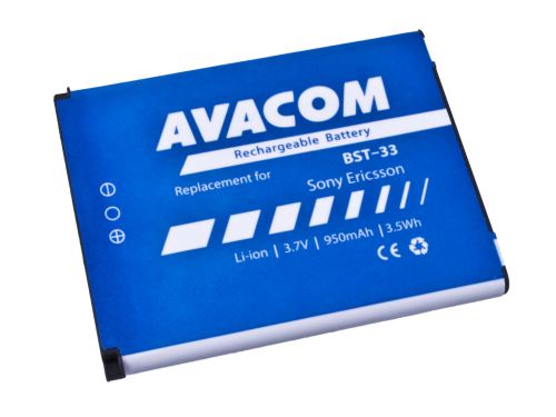 Baterie AVACOM GSSE-W900-S950A do mobilu Sony Ericsson K550i, K800, W900i Li-Ion 3,7V 950m