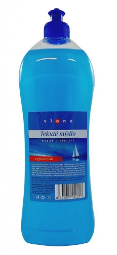 Vione tekuté mýdlo 1000 ml. modré - moře čiré s glycerinem