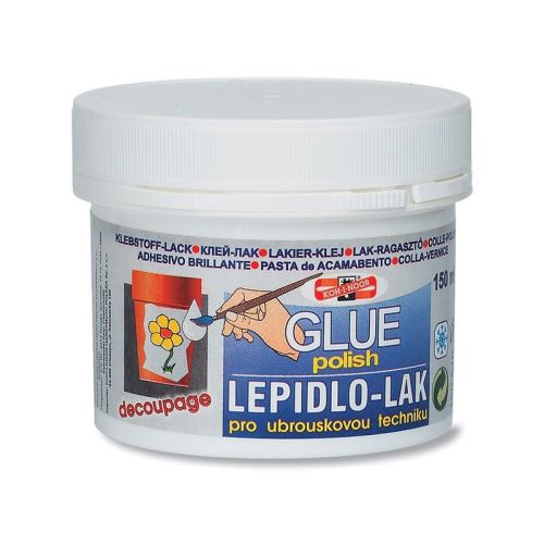 Lepidlo-lak pro ubrouskovou techniku 150 ml. 