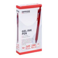 Office Products gelový roller, 0,25 mm, červený (1)