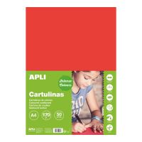 APLI barevný papír, A4, 170 g, červený