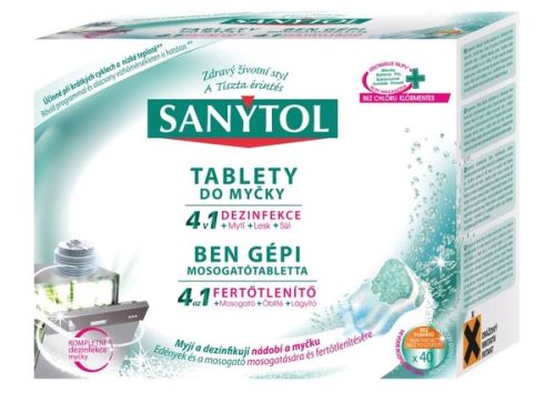 Sanytol Tablety do myčky  4v1 40 tablet