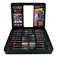 Popisovač POSCA SADA 20 ks PC-1M/PC-3M/PC-5M, PC-1M: 6 ks, PC-3M: 7 ks, PC-5M: 7 ks (2)