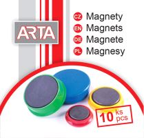 Magnet 16 mm černý zalitý v plastu (2)