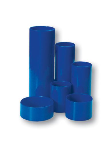 Stojánek  6-dílný kulatý plast modrý