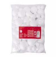 APLI polystyrenové koule, Jumbo pack, 100 ks, mix velikostí, bílé_2 (3)