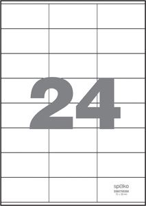 Samolepící etikety 70x36 24 etiket Azorella