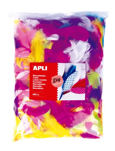 Peříčka - Jumbo pack mix barev  400 ks  APLI