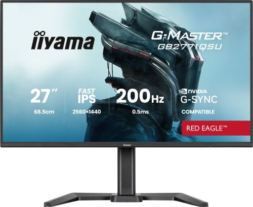 iiyama G-Master/GB2771QSU-B1/27"/IPS/QHD/200Hz/0,5ms/Černá/3R