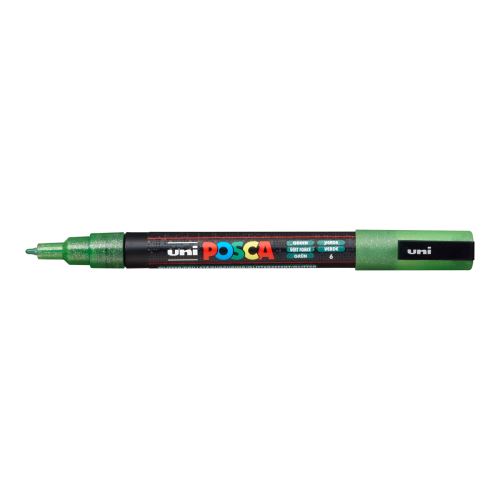 Posca popisovač PC-3ML, 0,9 - 1,3 mm, třpytivě zelená (L6)