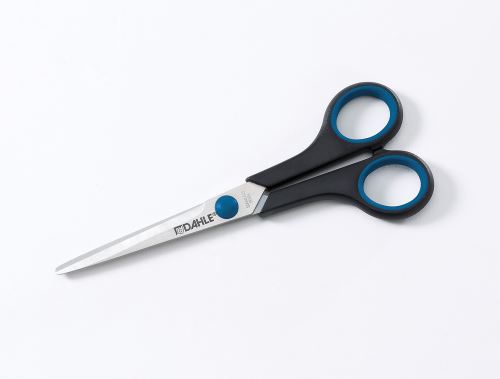 Dahle nůžky Office Comfort Grip, 17,5 cm, symetrické, černé