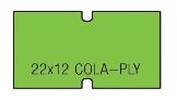 Cenové etikety Cola-Ply 22x12 zelené signální
