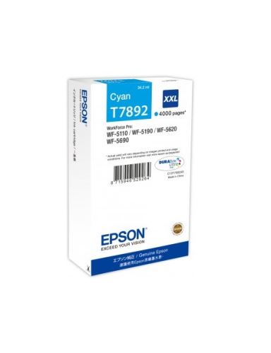 Epson T7892 cartridge XXL Cyan, C13T789240 4000 stran