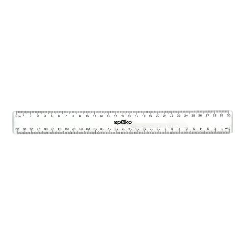 Spoko pravítko, 30 cm, transparentní