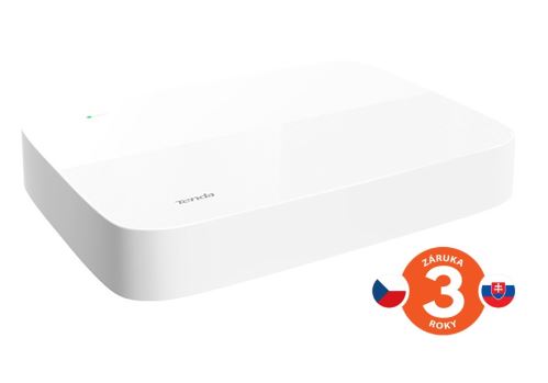 Tenda N6P-8H - PoE kamerový 4K NVR rekordér, 8 kanálů, H.265+, OnViF, zvuk, web. rozhraní,