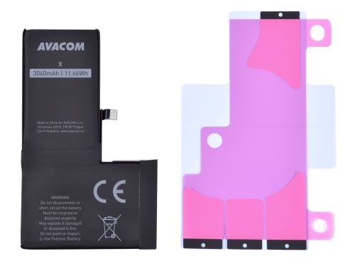 AVACOM baterie pro Apple iPhone X - vysokokapacitní, Li-Ion 3,81V 3060mAh (náhrada 616-003