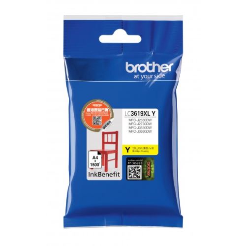 Brother LC-3619XLY (inkoust yellow, 1500 str.), originál