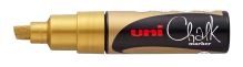UNI PWE-8K křídový popisovač, 8 mm, zlatý (1)