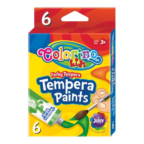 Colorino temperové barvy, tuba, 12 ml, 6 barev