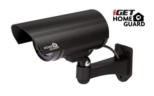 iGET HGDOA5666 - atrapa/maketa bezpečnostní CCTV kamery, blikající črv. LED,4x nálepka CCT