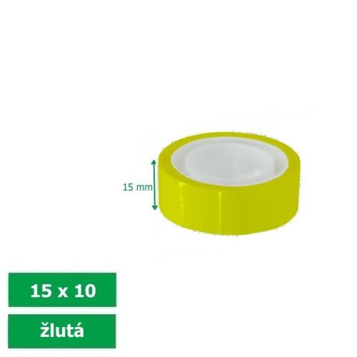 Lepící páska 15x10 žlutá