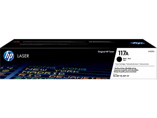 HP 117A Black Laser Toner, W2070A, original