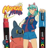 Posca sada popisovačů PC-1M/PC-3M/PC-5M, Manga Hero, PC-1M: 6 ks, PC-3M: 7 ks, PC-5M: 7 ks (8)