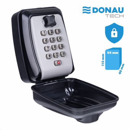 DONAU TECH uzamykatelná schránka na klíče DONAU TECH, s číselnou klávesnicí, 115 × 95 × 40