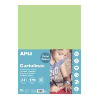 APLI barevný papír, A4, 170 g, světle zelený