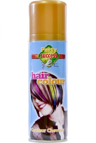 Party Success Hair Colour barevný lak na vlasy ZLATÝ 125 ml sprej