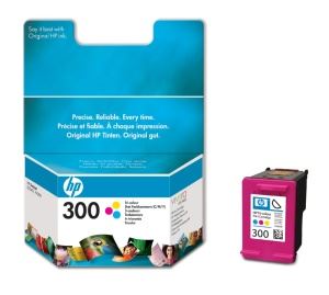 HP 300 - 3 barevná inkoustová kazeta, CC643EE, originál