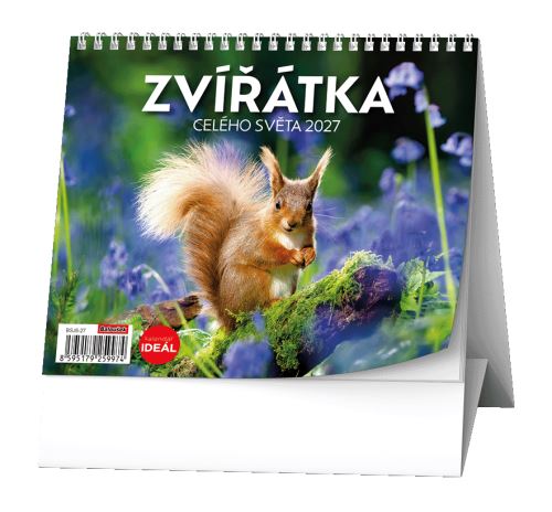 Stolní kalendář - IDEÁL - Zvířátka celého světa