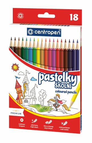 Centropen pastelky šestihranné 9520/18 sada 18 ks
