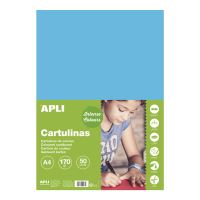 APLI barevný papír, A4, 170 g, nebesky modrý