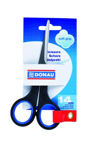 Kancelářské nůžky 14 cm symetrické, ocelové špičaté