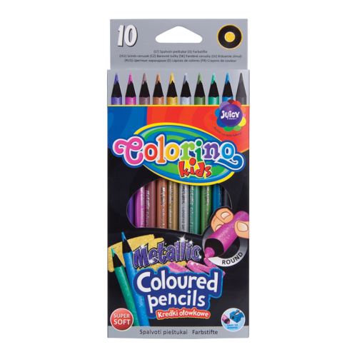 Colorino pastelky kulaté, metalické, 10 barev