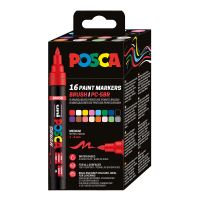Posca sada popisovačů PC-5BR, 1 - 4 mm, mix barev (16 ks)